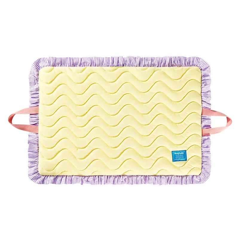 Estera para mascotas con sensación fresca de seda de hielo, cama para perros de verano, cama para gatos para perros pequeños, almohadilla refrescante para dormir para todas las estaciones, estera portátil para mascotas, cojín para mascotas - imagen 4