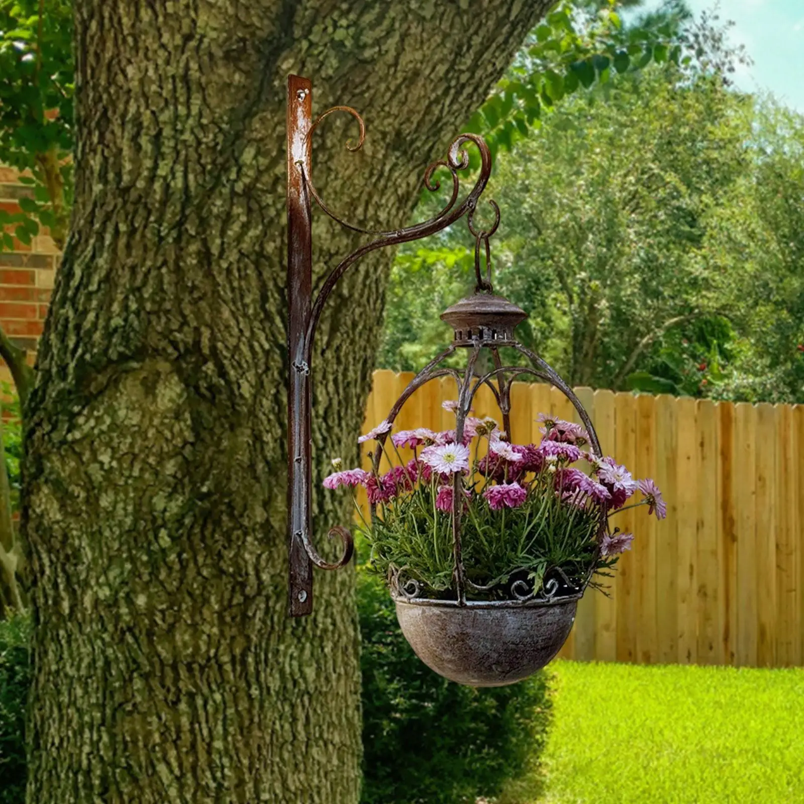 Macetero de pared, estilo vintage, maceta colgante clásica para valla, - imagen 2