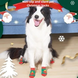 Calcetines antideslizantes para perros pequeños - medias navideñas