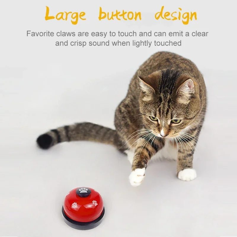 Juguetes para mascotas, campana para perros, juguete interactivo de entrenamiento para gatos, cena llamada, campanas pequeñas, anillo de huella, entrenador, recordatorio de alimentación para peluche - imagen 5