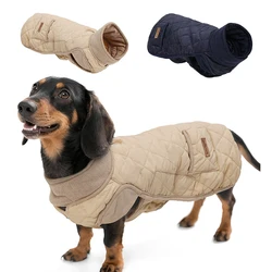 Abrigo de invierno impermeable para perros salchicha cortavientos