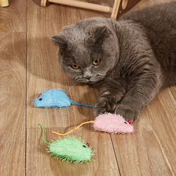 Juguete ratón para gato - 3 uds de madera
