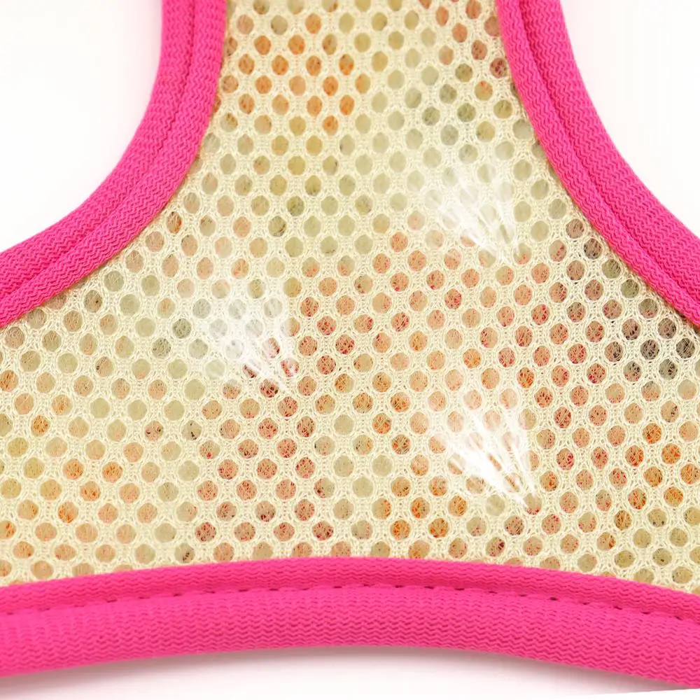 Arnés de nailon de malla para perros, conjunto de correa de plomo, chaleco reflectante para perros, arneses con cinturón para caminar, cuerda para perros pequeños, medianos y grandes, Pug