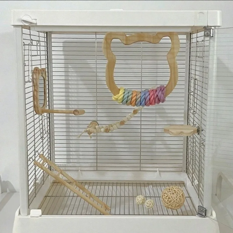 Juguetes creativos para pájaros, loros, pájaros, juguete canario, Lovebird, suministros para loros, periquitos, palomas, jaulas, accesorios, juguetes pequeños para gallinero - imagen 2