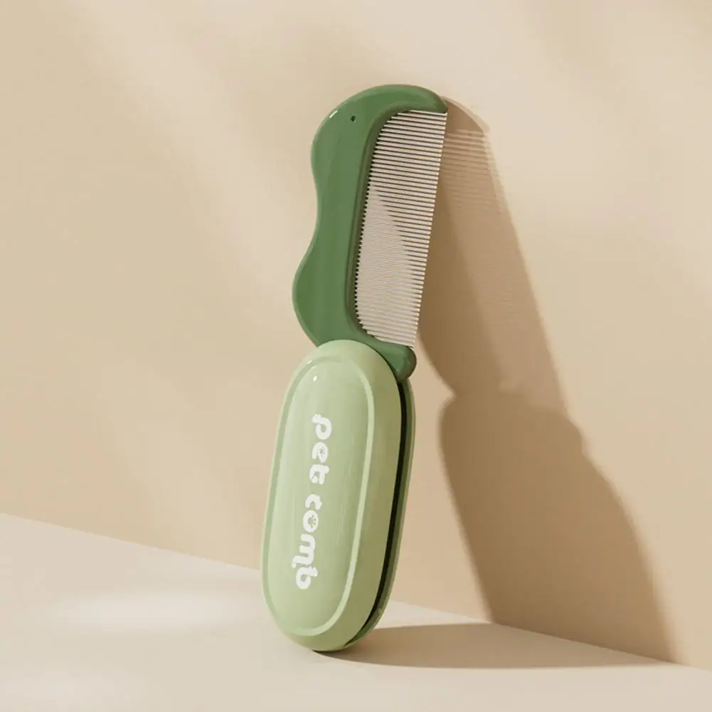Peine plegable para gatos, eliminación de pulgas y suciedad, peine para gatos, Reduce el desprendimiento, peine versátil para pelo de mascotas, herramientas de aseo para perros y gatos - imagen 2