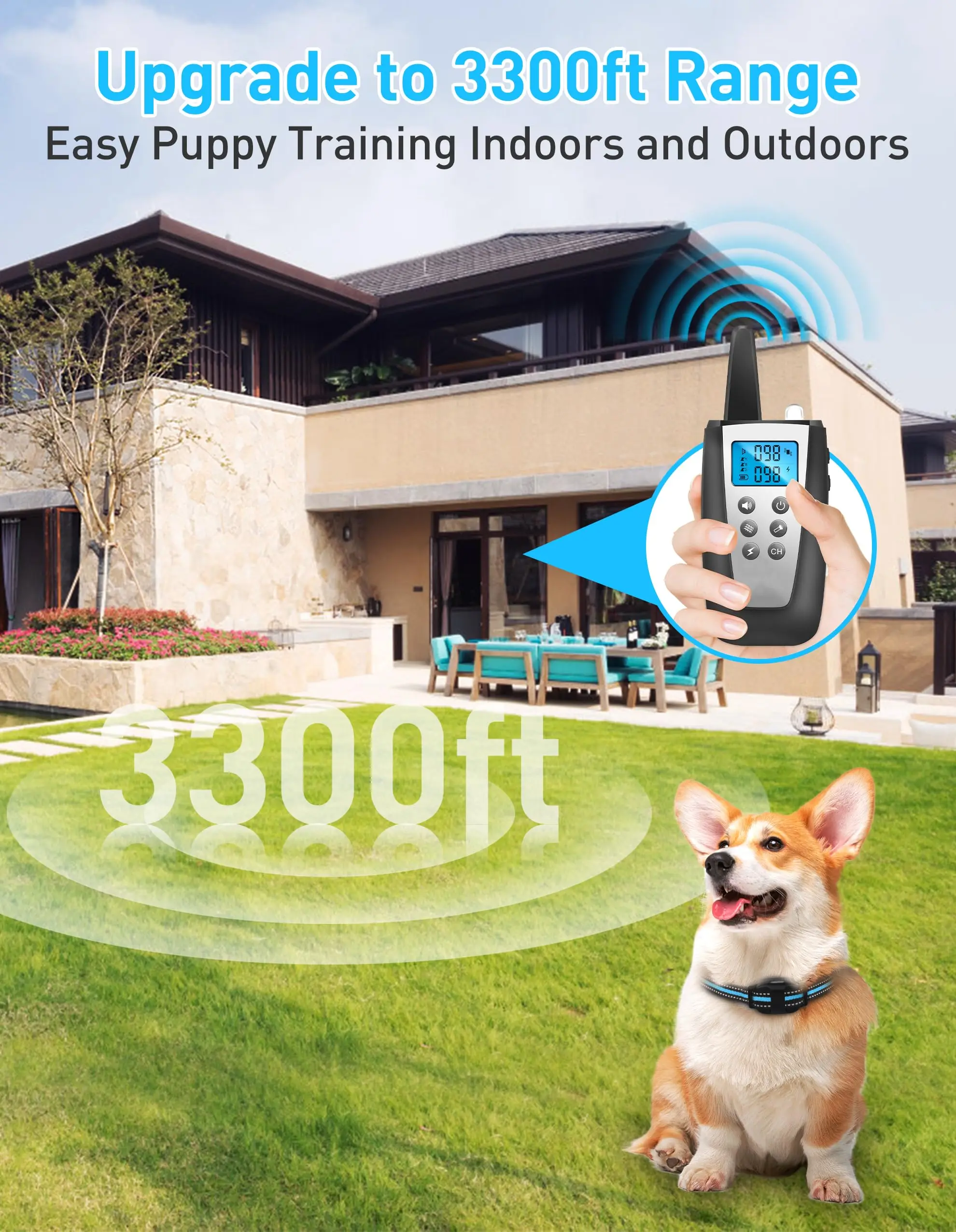 Lightest Dog Training Collar for Small Dogs & Medium, Ultra-Small Training Collar with Beep Vibration, Light for Night Walks - imagen 3