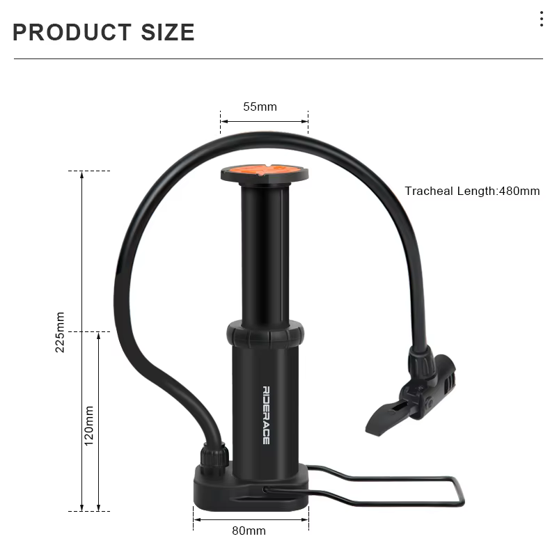Bomba de pie ultraligera para bicicletas - válvulas Presta y Schrader - imagen 4