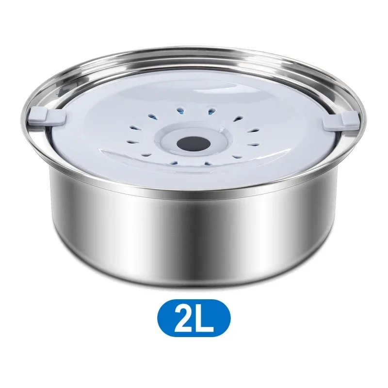 Tazón flotante de acero inoxidable para mascotas, dispensador de agua portátil, bebedero de agua, suministros para perros y gatos, 2L y 3L - imagen 5