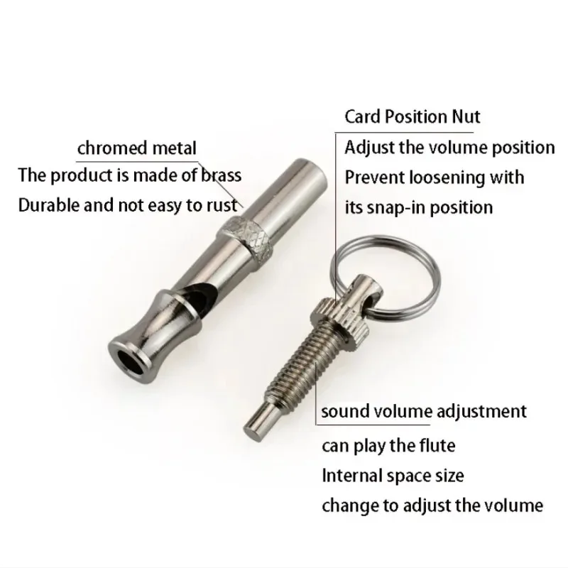 Silbato ultrasónico de entrenamiento para perros, dispositivo para dejar de ladrar, flauta de entrenamiento silenciosa, llavero de Control de comportamiento para cachorros, suministros para mascotas - imagen 5