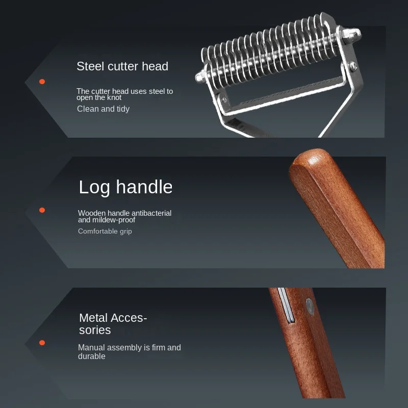 Cepillo para perros y gatos, peine autolimpiante para quitar el pelo de mascotas, herramientas de aseo para perros y gatos, peine para desmarrar mascotas, accesorios para perros - imagen 4