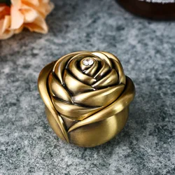 Urna capullo rosa metálica para cenizas de gato o perro