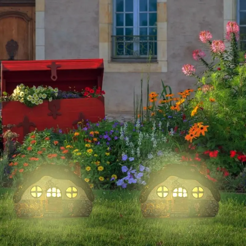 Luz LED Solar para casa de hadas, luces anticorrosión alimentadas por energía Solar para camino, para Patio Lámpara decorativa, jardín y césped al aire libre - imagen 3