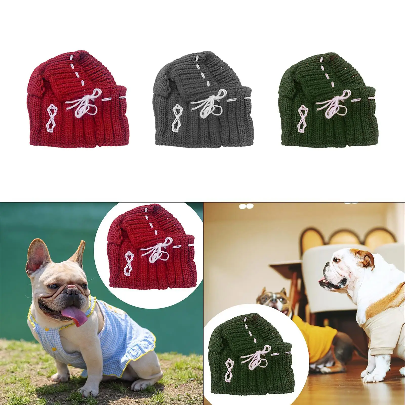 Pet Winter Hat Head Accessories Dog Hat Dogs for Outdoor Holiday Photo Props Pet Winter Hat Head Accessories Dog Hat Dogs for Outdoor Holiday Photo Props