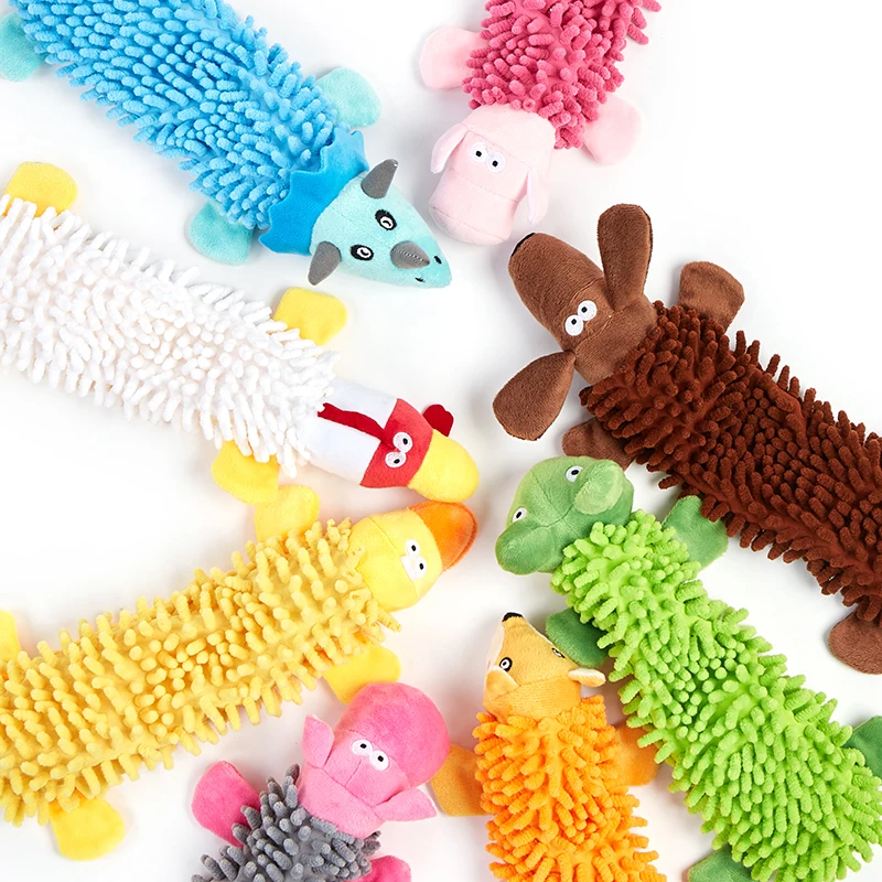 1 divertido juguete con forma de animal con sonido chirriante, que proporciona juegos interactivos diarios y relajación para perros. - imagen 4