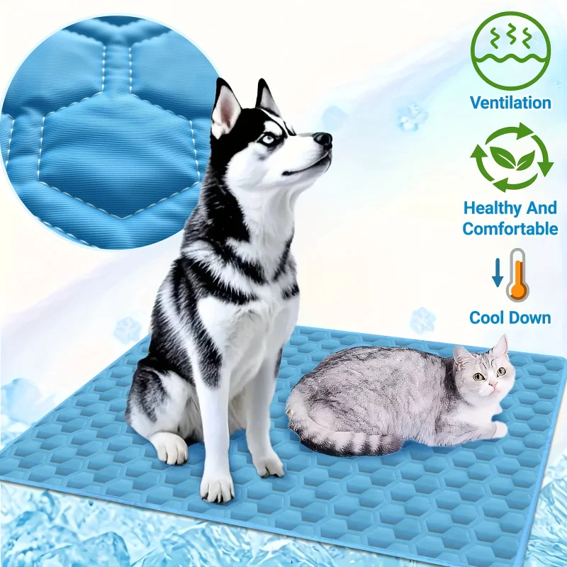 Alfombra refrescante para perros y gatos - lavable y portátil - imagen 5