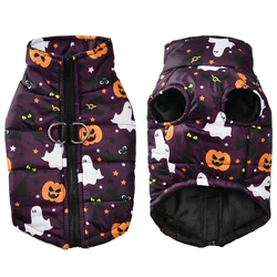 Abrigo Halloween impermeable para perros y gatos – Estampado calabaza