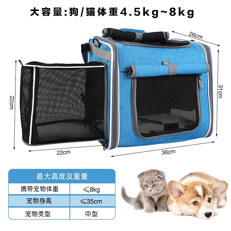 Mochila transportín expandible para gatos - transporte cómodo - imagen 4