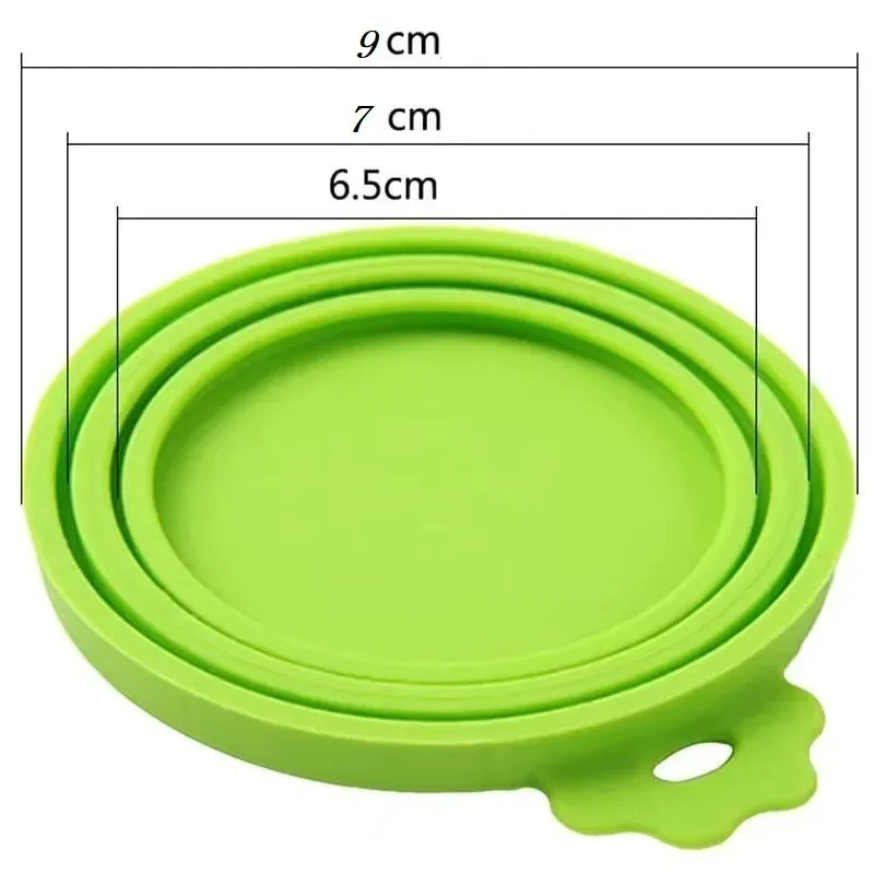 La lata de silicona para mascotas y gatos cubre comida para gatos, cubierta para mantenimiento fresco de alimentos para perros, cubierta de sellado tres en uno para sellar - imagen 3