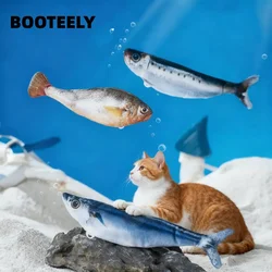 Juguete eléctrico para gatos, pez, mascota, juguetes para gatos, hierba gatera, simulación de pez, columpio, gatito, danza, pez, juguete, gatos divertidos, suministros para jugar, carga USB