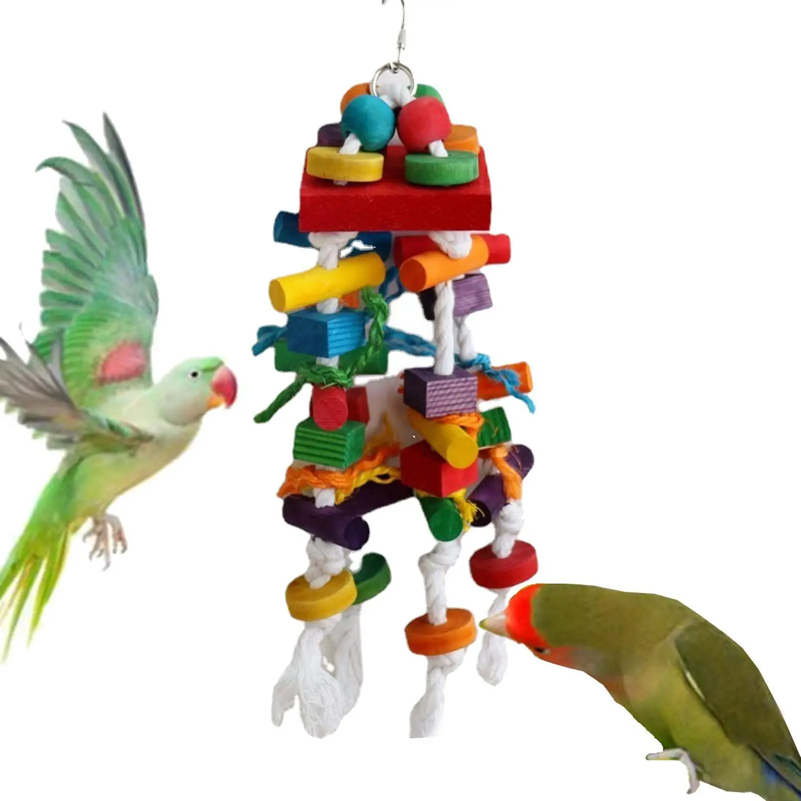 Jaula de juguete para loros, accesorio único, suministros para mascotas, soporte de percha, juguete para loros, periquitos, piñones, pájaros pequeños, cacatúas - imagen 2