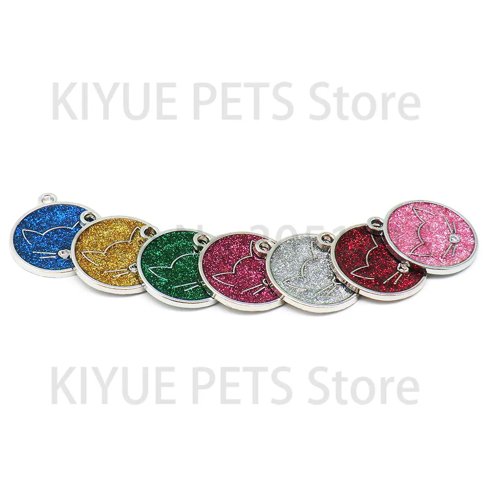 Placa identificativa perro cara de gato grabada láser, varios colores - imagen 4