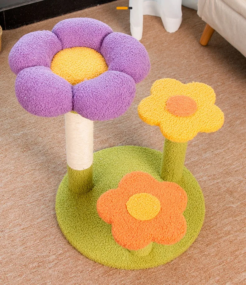 Vista completa del árbol multifunción para gatos