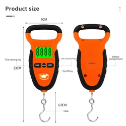 Bascula colgante digital para pesar alimento de gatos y perros