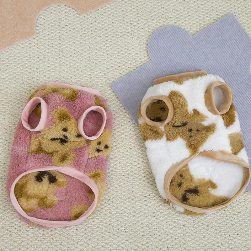 Ropa de invierno para perros, sudaderas con capucha cálidas de lana, ropa para cachorros, sudadera, suéter para perros pequeños, ropa de Pug, Jersey, disfraces - imagen 2