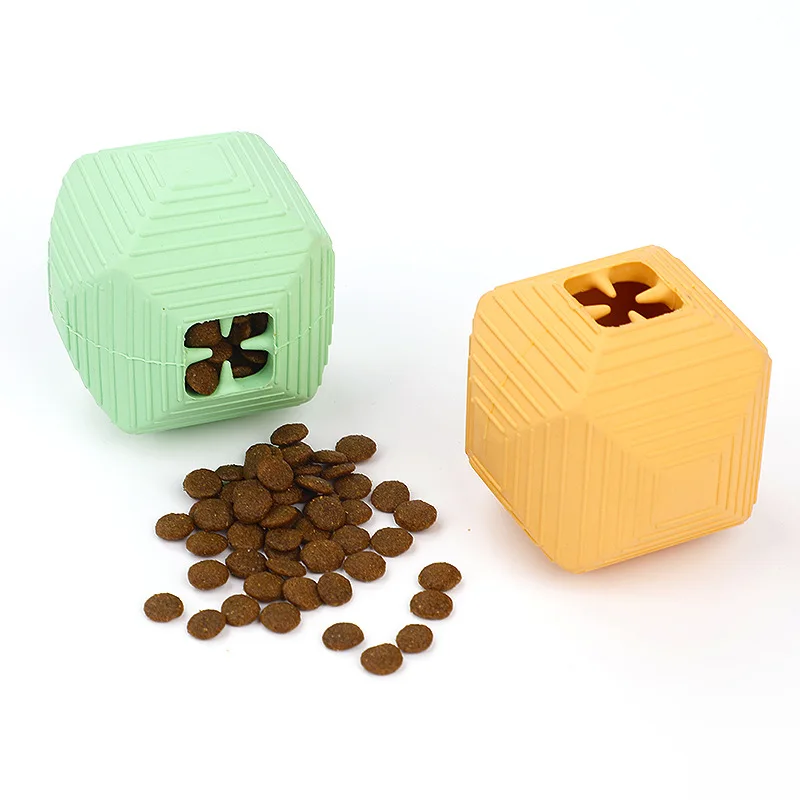 Juguetes de goma para masticar para perros, bolas de comida resistentes a mordeduras, juguetes interactivos para limpieza de dientes, accesorios para perros