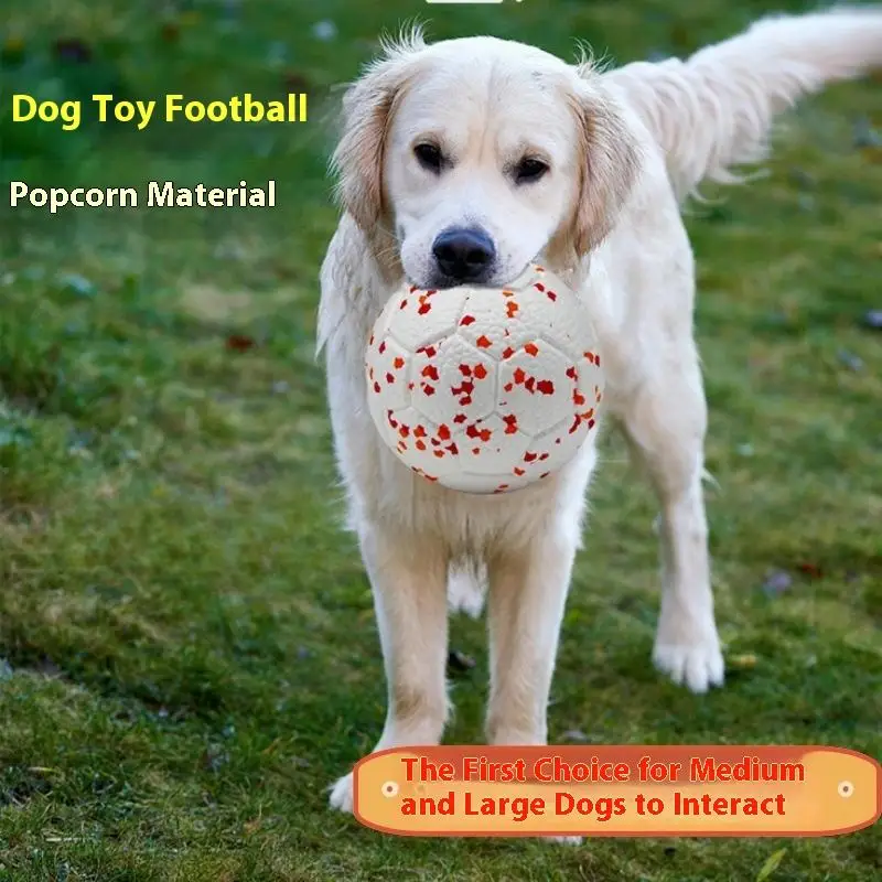 Juguete balón fútbol interactivo para perros resistente y elástico - imagen 3