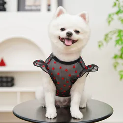 Chaleco malla transpirable verano para perro Chihuahua y Bichón