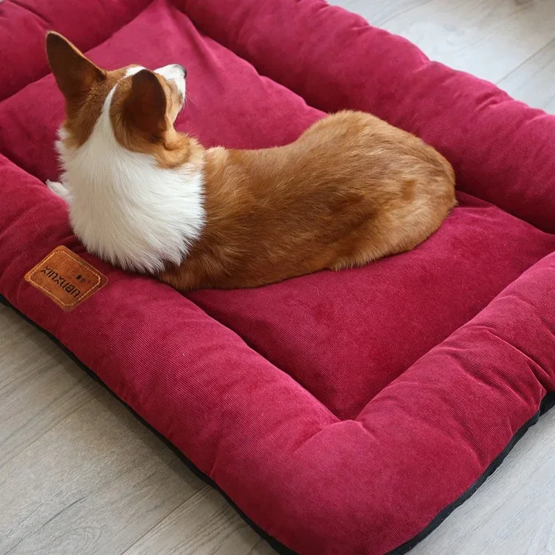 Cama esponjosa para perros, productos para mascotas, estera, camas grandes, gatos, perros pequeños, suministros grandes, manta mediana, ropa de cama para razas, cesta para cachorros y mascotas, perrera - imagen 4