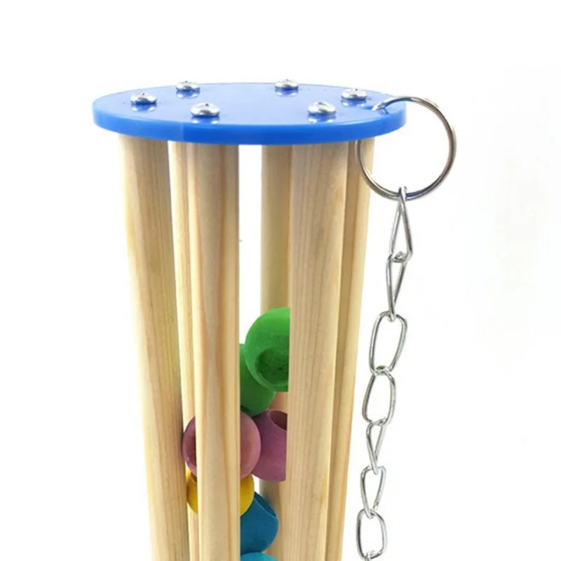 Pet pájaro ardilla loro cadena de cuentas masticar escalada columpio mordida juguete jaula decoración pájaros accesorios loros juguetes para pájaros - imagen 5
