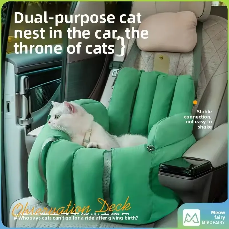 Transportínbolso acolocado 2 en 1 para gatos y perros – Viaje en coche - imagen 3