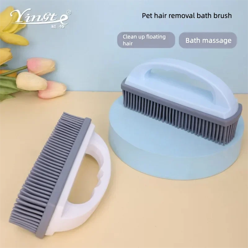 Cepillo de goma para quitar el pelo de mascotas, cepillo para quitar el pelo de perros y gatos, eliminador de pelusas y desechos de silicona para limpieza, aseo, hogar