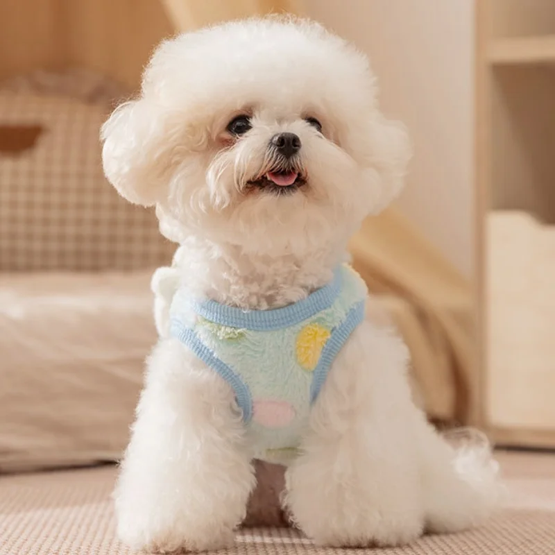 Chaqueta con estampado de animales para perro, abrigo de otoño, ropa de felpa para perro, abrigo suave y cálido para cachorro, chaleco para gato a la moda, chaqueta, disfraz para mascota Chihuahua