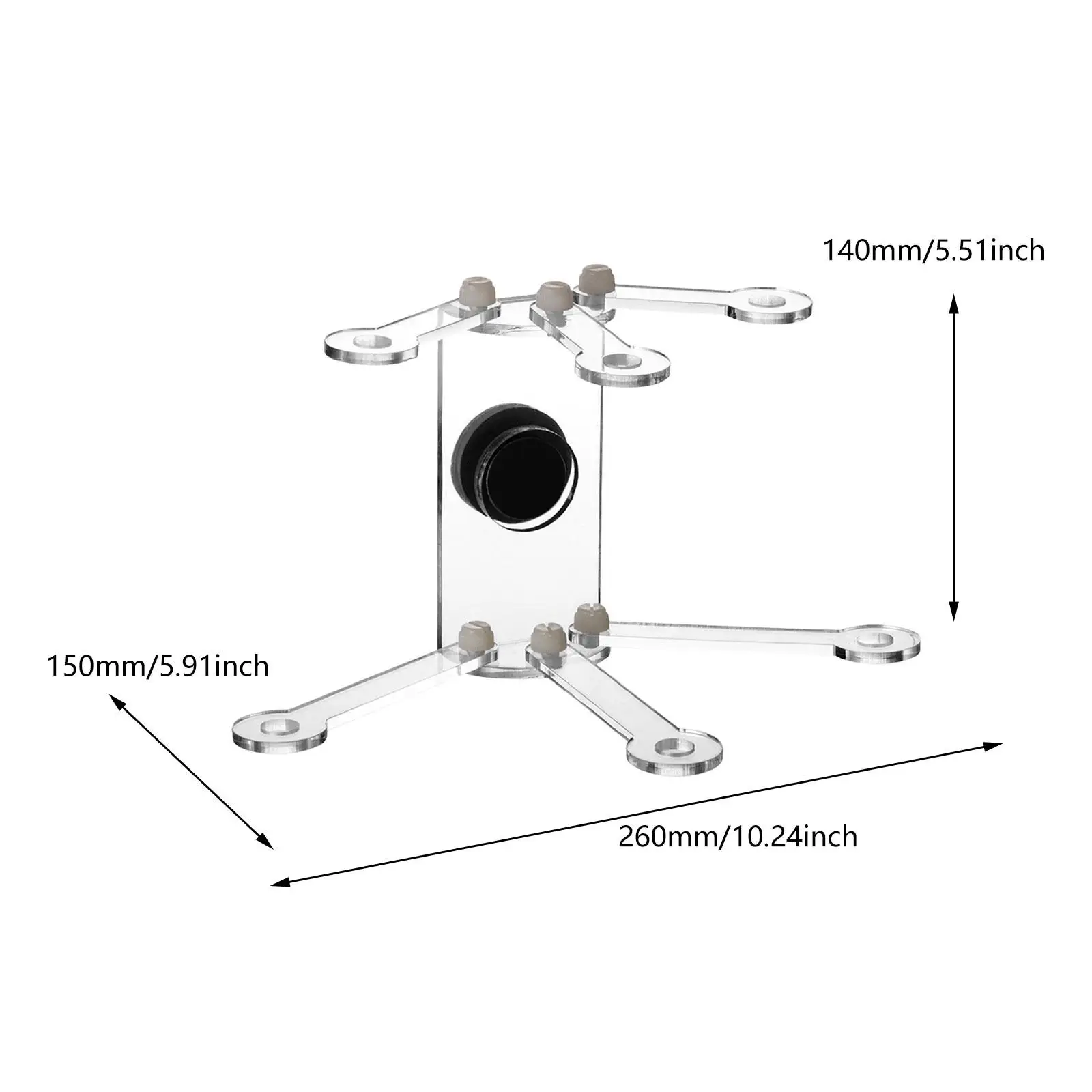 Aquarium Coral Rack 6 Claw Clear 180 Degree Coral Rock Plug Aquarium Supplies