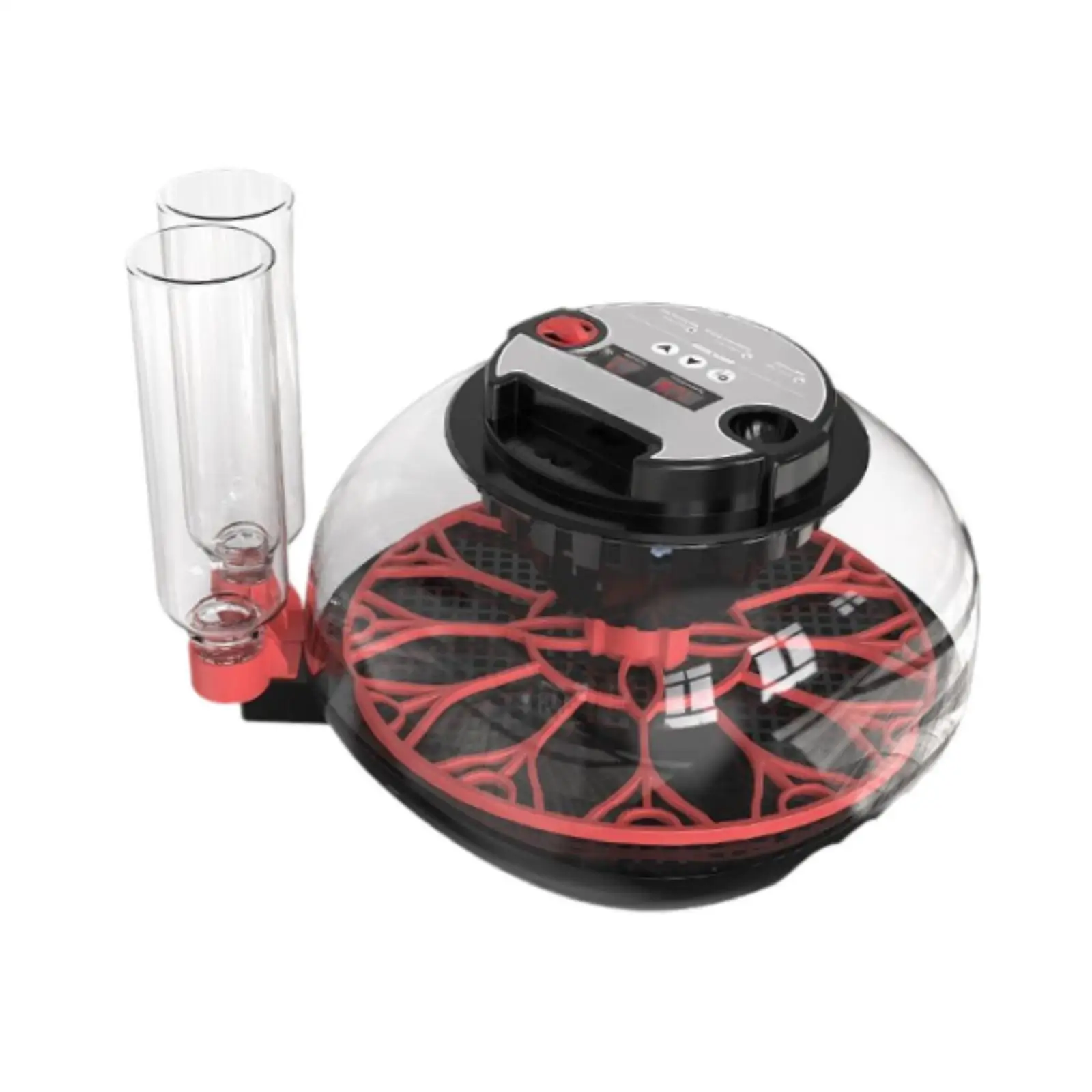 Incubadora de huevos, 7 huevos, cubierta superior transparente, incubadora de paletas para codorniz, pollo, ganso - imagen 2