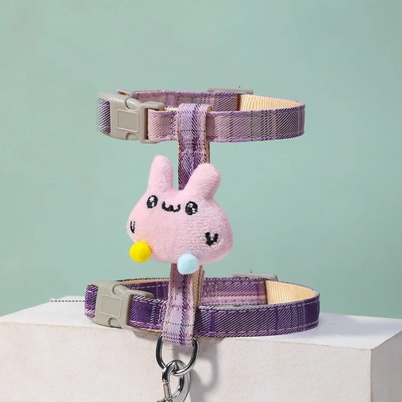 Conjunto de correa de arnés ajustable para gato, chaleco transpirable a prueba de Escape, correa de pecho para gatito, fácil Control, Collar ajustable para mascotas, suministros - imagen 2