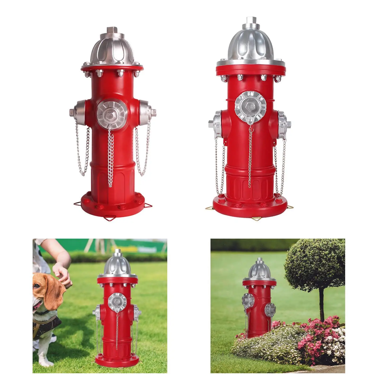 Fire Hydrant for Dogs to Pee on Puppy Pee Training Tool Decorative Resin Sculpture for Outdoor