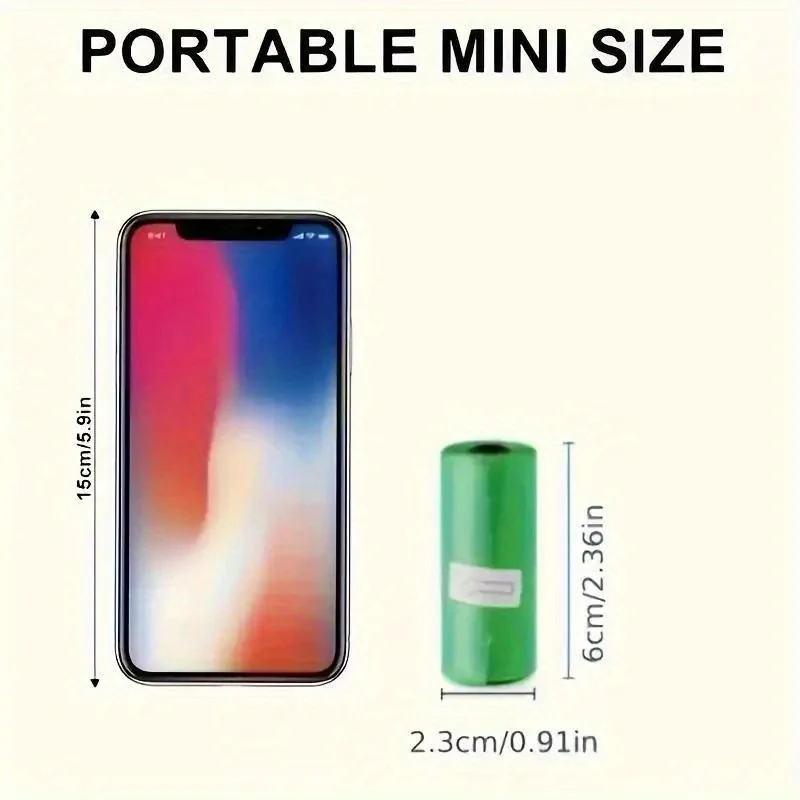 8/16/24 rollos de bolsas de basura para mascotas con estampado de pata, bolsas de basura a prueba de fugas para perros, bolsas para excrementos de perrito, suministros de limpieza para perros, productos para perros - imagen 2