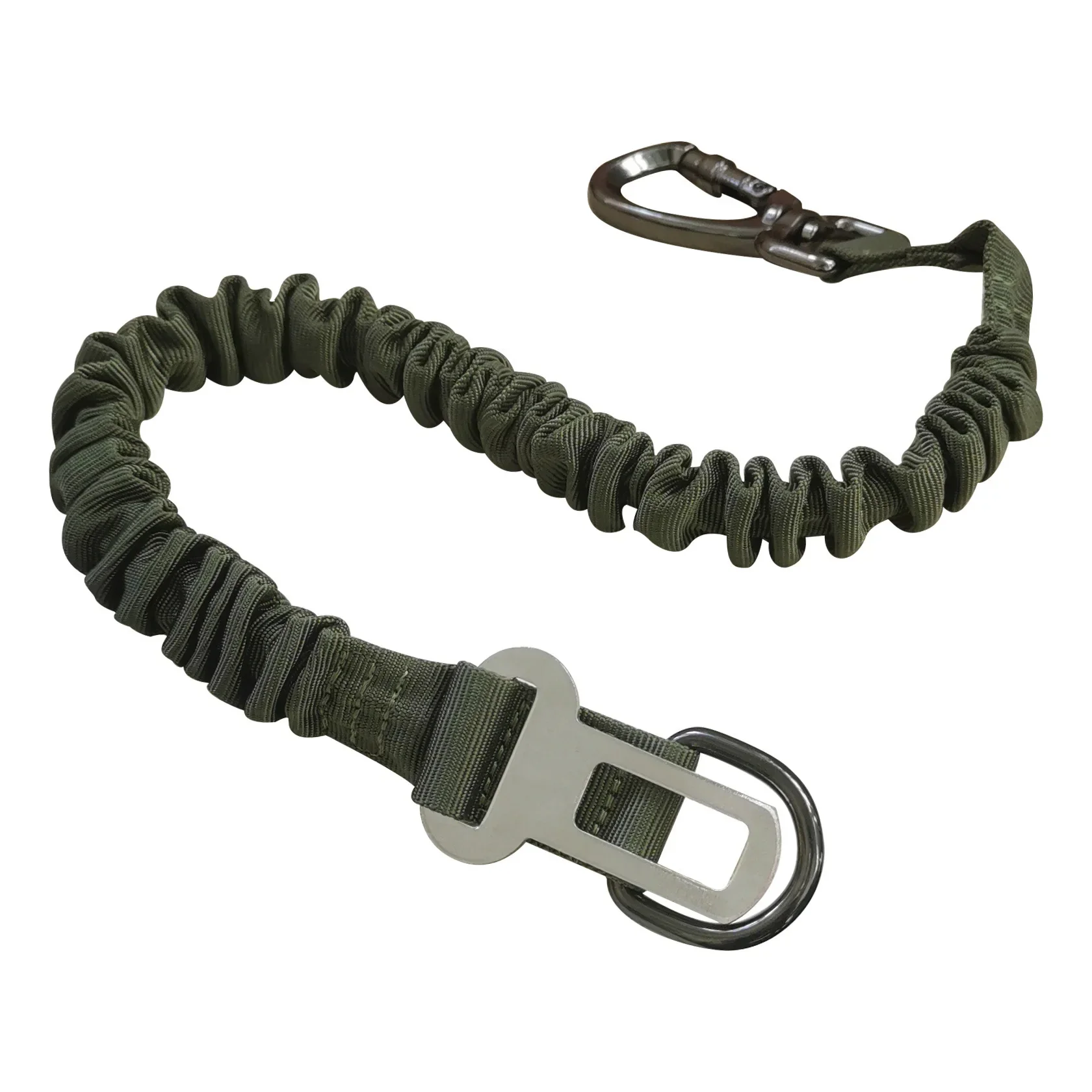 Cinturón de seguridad para perros 1 a 2 cuerda extensible 54-90 elasticidad seguridad para mascotas correa de nailon para perros con hebilla de asiento de coche accesorios para perros oliva caqui - imagen 3