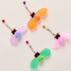 Repuesto de plumas e insectos para varita de juego con gatos