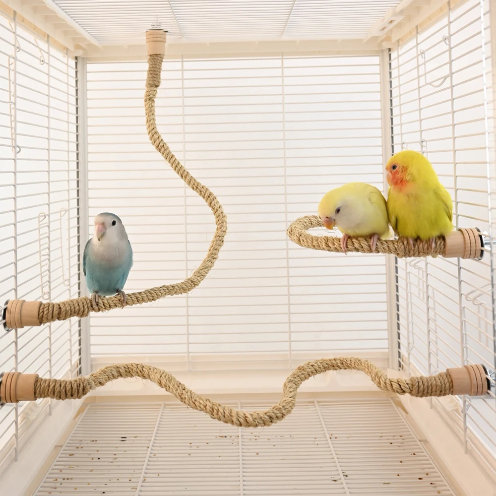 Cuerda de escalada para aves: entretenimiento de loros domésticos - imagen 2