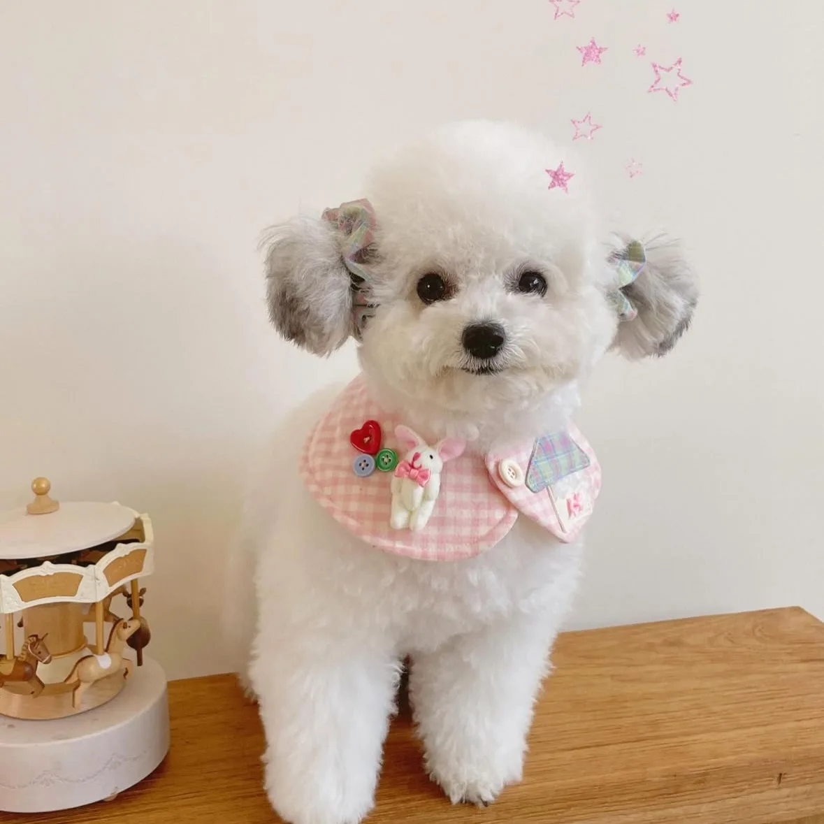 Lindo conejo a cuadros mascota gato perro mascota bufanda babero toalla decoración capa ropa accesorios para gatos accesorios para perros pequeños - imagen 4