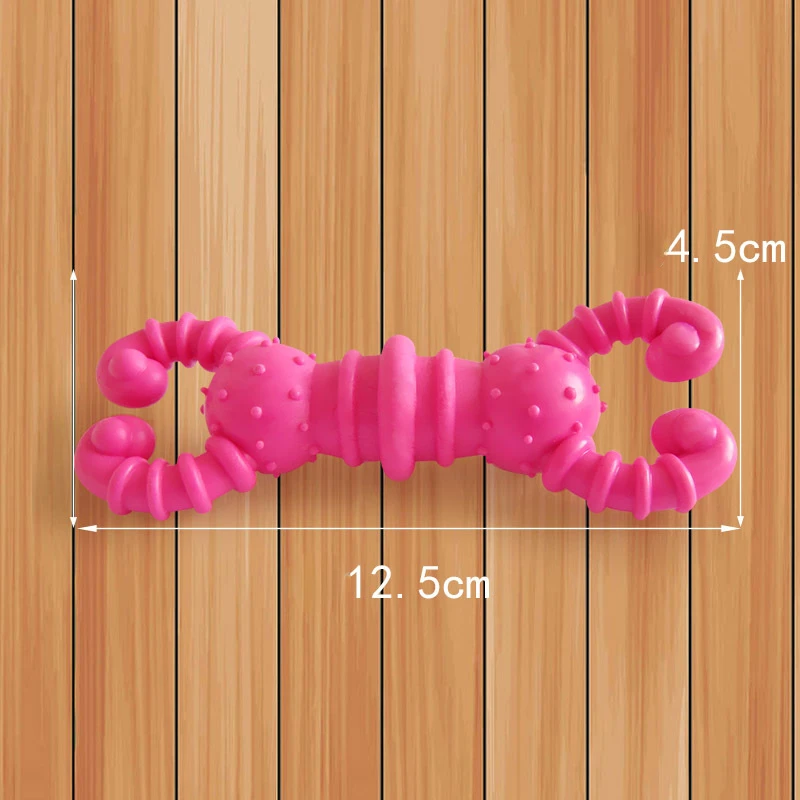 Juguete de goma para perros, limpieza de dientes molares, resistente a las mordeduras, suministros para el cuidado Dental de mascotas - imagen 2