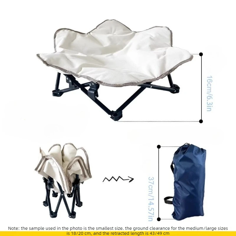 Cama Plegable con Forma de Flor para Gatos y Perros – Interior y Exterior - imagen 5