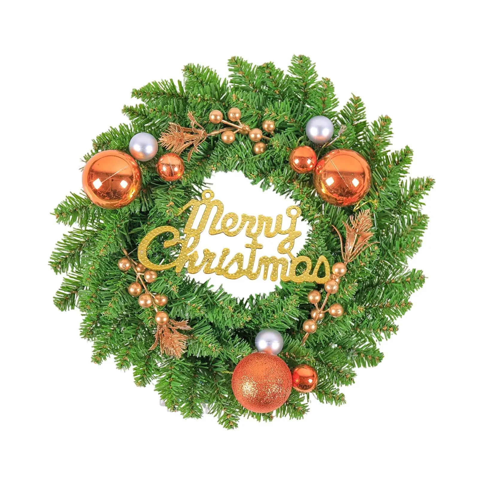 Christmas Door Wreath Greenery Leaves Collection Artificial Garland Hanging