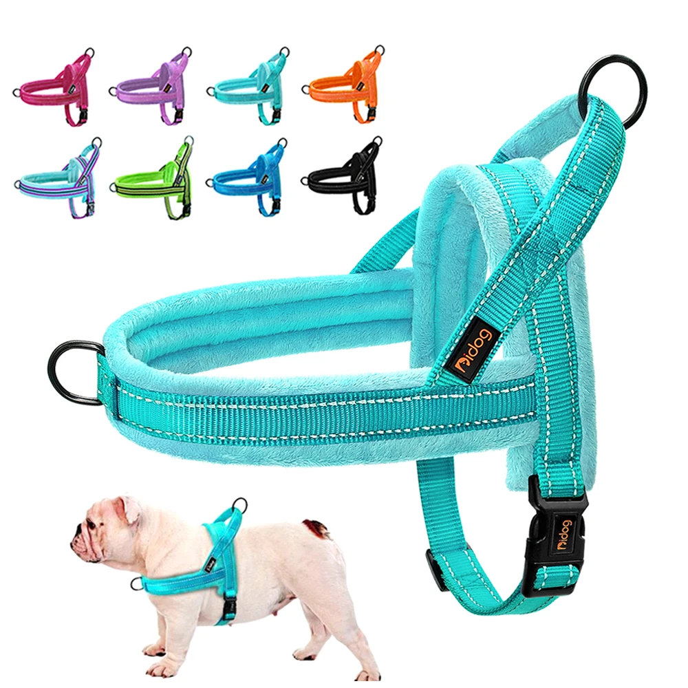 Chaleco con arnés acolchado para perros – Abrigo de invierno - imagen 5