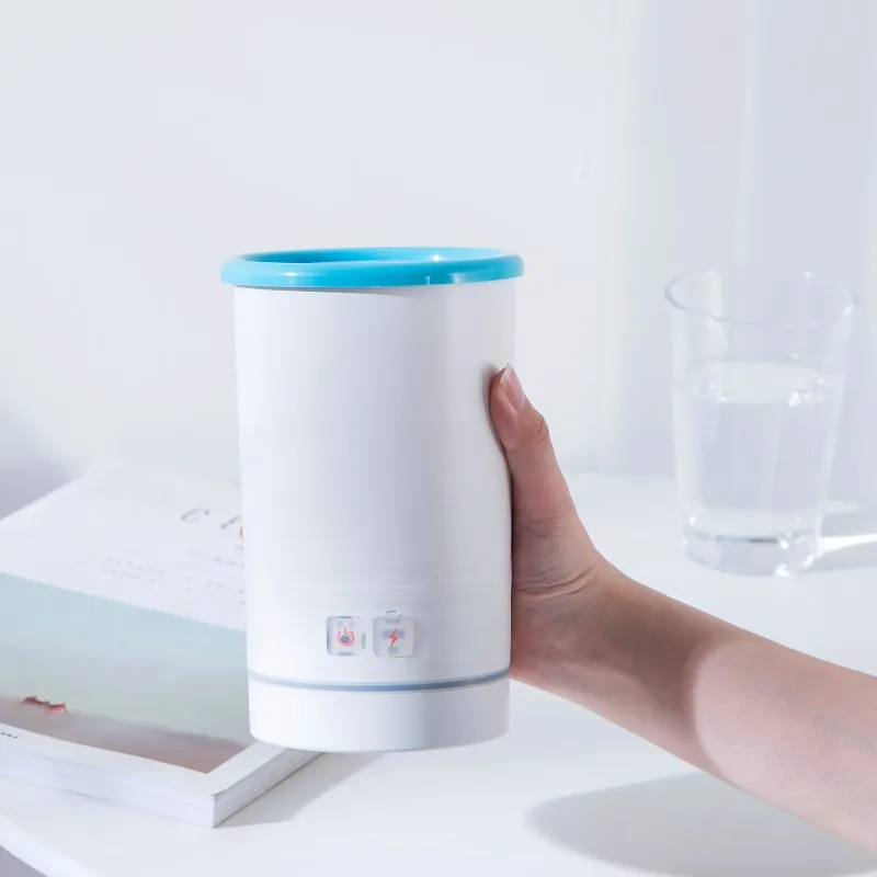 LMZOE-émbolo automático para mascotas, limpiador de silicona suave, bajo ruido, taza de lavado de pies, gatos y perros, lavado rápido, carga USB, 3,7 V - imagen 5